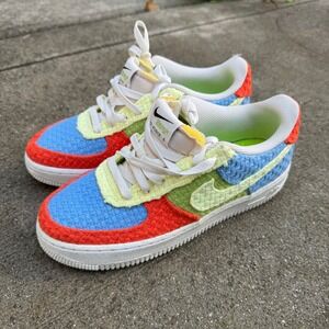 Nike Air Force 1 Low Hemp Kids 7Y Multi-Color DV2192-400 Sustainable Sneaker